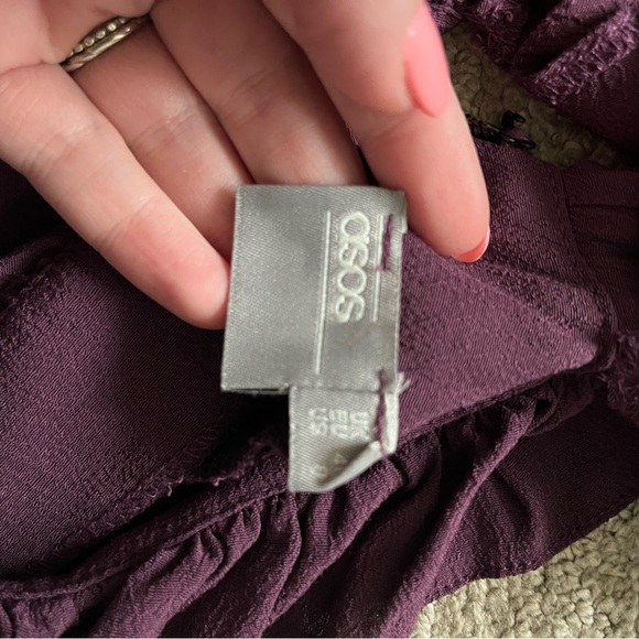 Asos Petite Jumpsuit with Ruffle Cut-Out - Picture 4 of 5